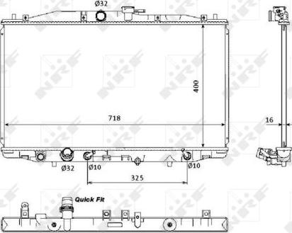 NRF 53393 - Radiateur, refroidissement du moteur parts5.com