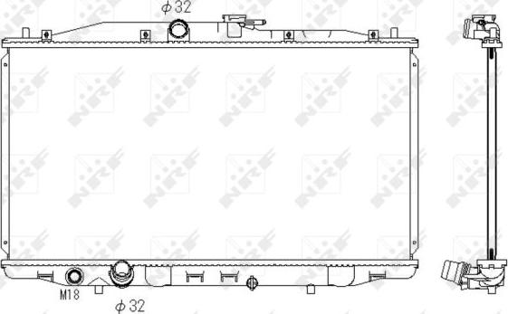 NRF 53392 - Radiateur, refroidissement du moteur parts5.com