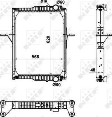 NRF 53343 - Kühler, Motorkühlung parts5.com