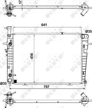 NRF  53342 - Radiator, racire motor parts5.com