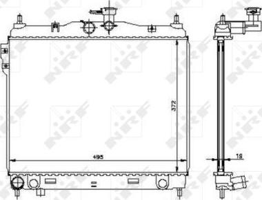 NRF 53361 - Motor su radyatörü parts5.com