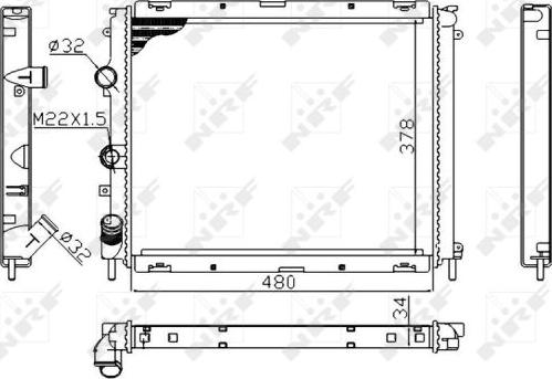 NRF 53209A - Radiator, engine cooling parts5.com