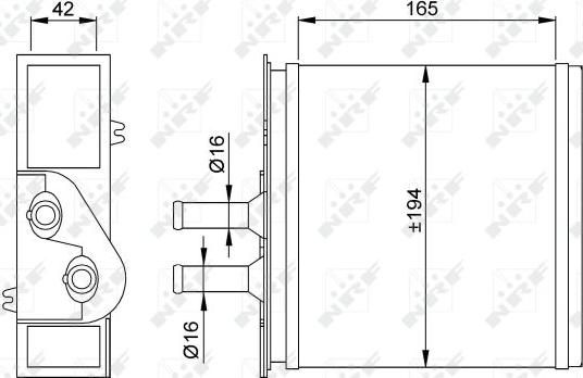 NRF 53204 - Schimbator caldura, incalzire habitaclu parts5.com