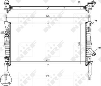 NRF 53742 - Radiator, racire motor parts5.com