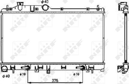 NRF 53700 - Chłodnica, układ chłodzenia silnika parts5.com