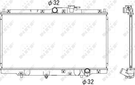 NRF 526717 - Radiador, refrigeración del motor parts5.com