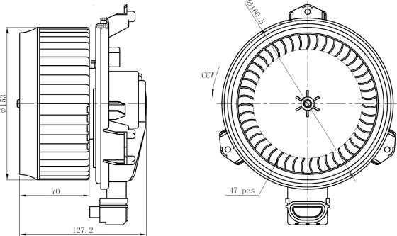 NRF 34277 - Utastér-ventilátor parts5.com