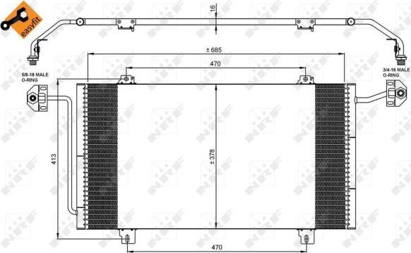 NRF 35908 - Condensador, aire acondicionado parts5.com