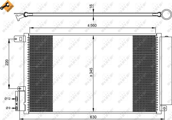 NRF 35939 - Condensador, aire acondicionado parts5.com