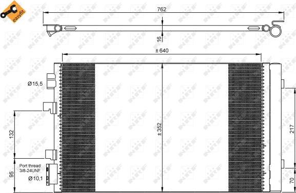 NRF 35938 - Condensator, climatizare parts5.com