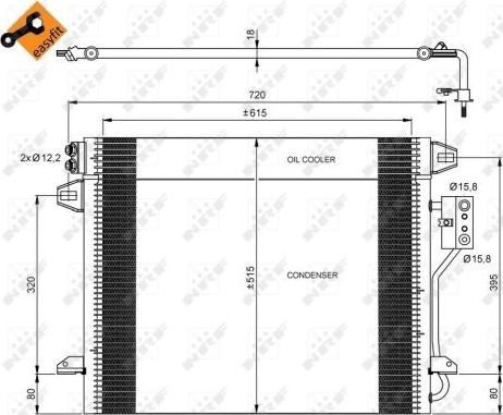 NRF 35928 - Kondansatör, klima sistemi parts5.com