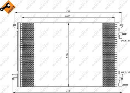 NRF 35467 - Condensador, aire acondicionado parts5.com