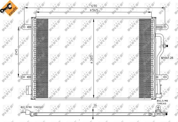 NRF 35404 - Condensador, aire acondicionado parts5.com