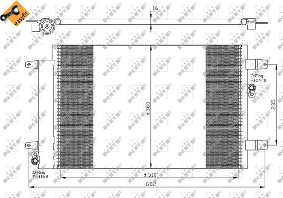 NRF 35403 - Condensador, aire acondicionado parts5.com