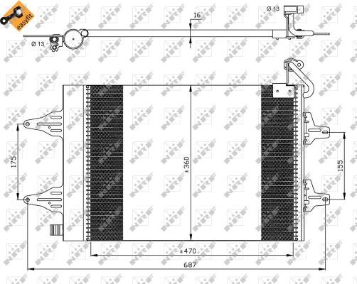 NRF 35480 - Condensador, aire acondicionado parts5.com