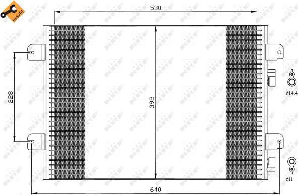 NRF 35542 - Condensador, aire acondicionado parts5.com