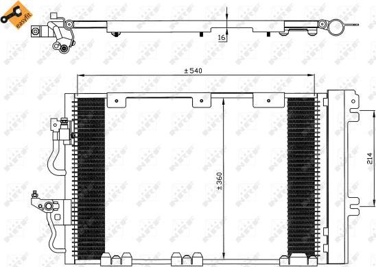 NRF 35556 - Condensador, aire acondicionado parts5.com