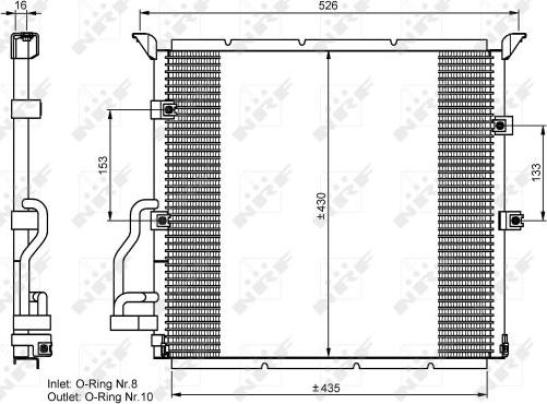 NRF 35586 - Condensador, aire acondicionado parts5.com