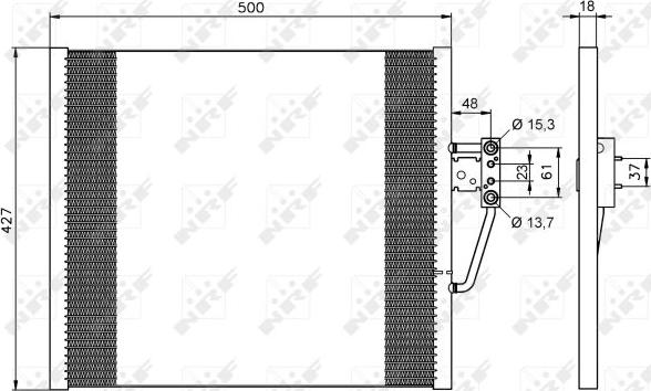 NRF 35587 - Condensador, aire acondicionado parts5.com