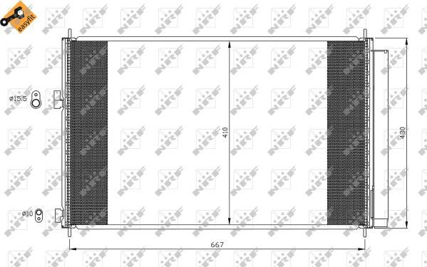 NRF 35641 - Condensador, aire acondicionado parts5.com