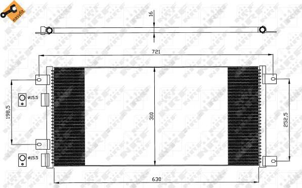 NRF 35643 - Kondenzator, klimatska naprava parts5.com