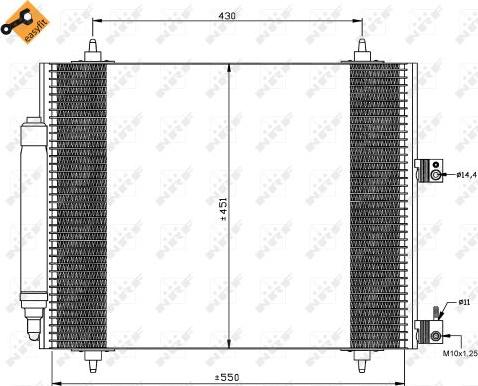 NRF 35669 - Condensator, climatizare parts5.com