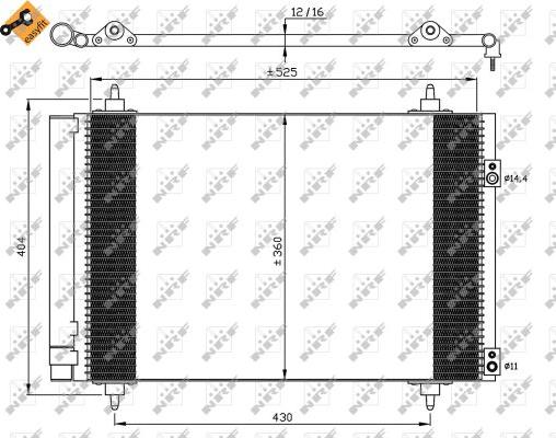 NRF 35610 - Lauhdutin, ilmastointilaite parts5.com