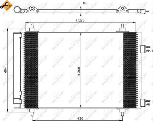 NRF 35611 - Skraplacz, klimatyzacja parts5.com