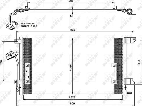 NRF 35639 - Condensador, aire acondicionado parts5.com