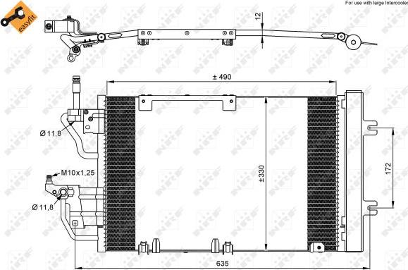 NRF 35633 - Condensador, aire acondicionado parts5.com