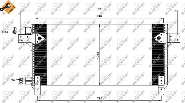 NRF 35620 - Конденсатор кондиционера parts5.com