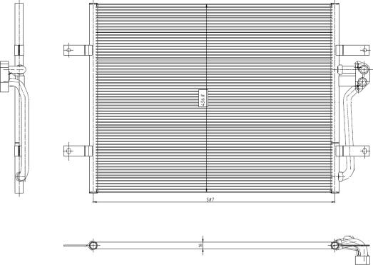 NRF 350444 - Condensator, climatizare parts5.com