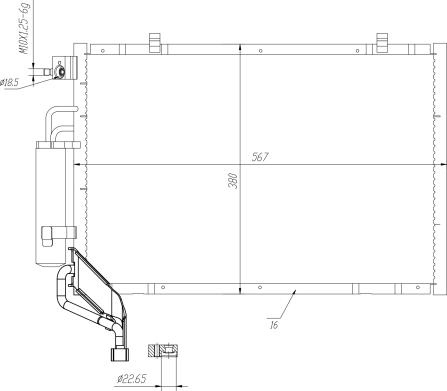 NRF 350453 - Condenser, air conditioning parts5.com