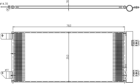 NRF 350452 - Condensador, aire acondicionado parts5.com