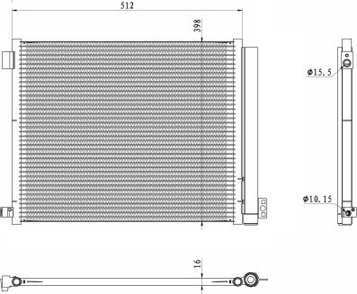 NRF 350469 - Condensador, aire acondicionado parts5.com