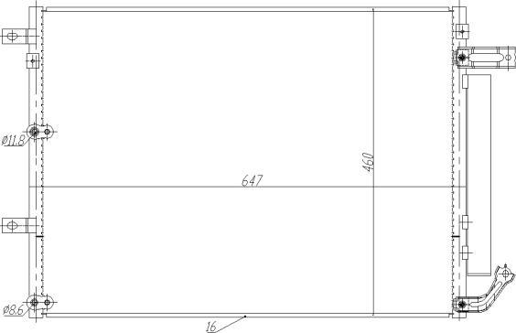 NRF 350485 - Συμπυκνωτής, σύστ. κλιματισμού parts5.com