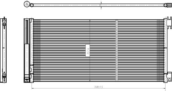 NRF 350429 - Condensator, climatizare parts5.com