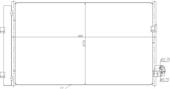 NRF 350476 - Condensator, climatizare parts5.com