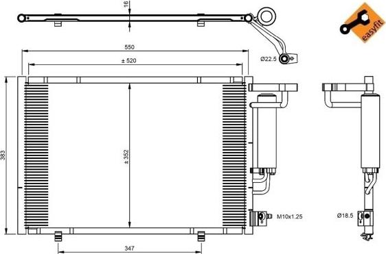 NRF 350395 - Kondensaator,kliimaseade parts5.com