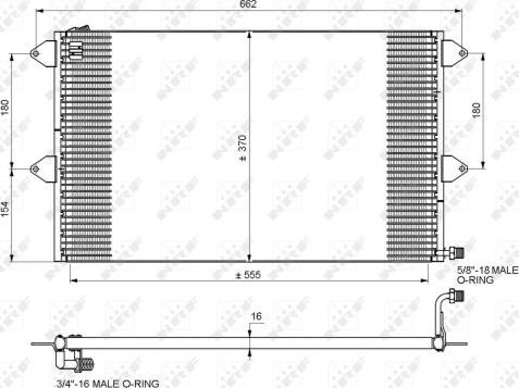 NRF 35034 - Condensador, aire acondicionado parts5.com