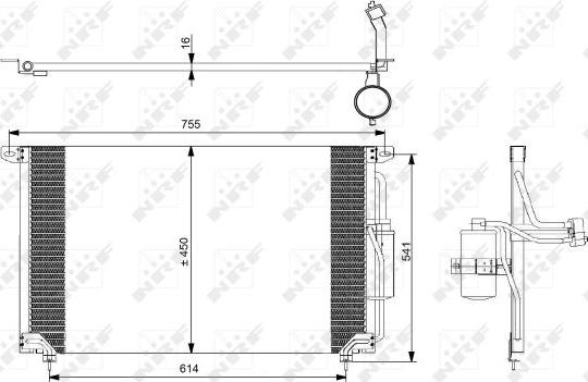 NRF 35184 - Condensateur, climatisation parts5.com