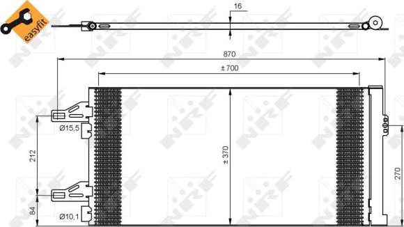 NRF 35895 - Kondansatör, klima sistemi parts5.com