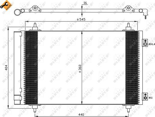 NRF 35844 - Συμπυκνωτής, σύστ. κλιματισμού parts5.com