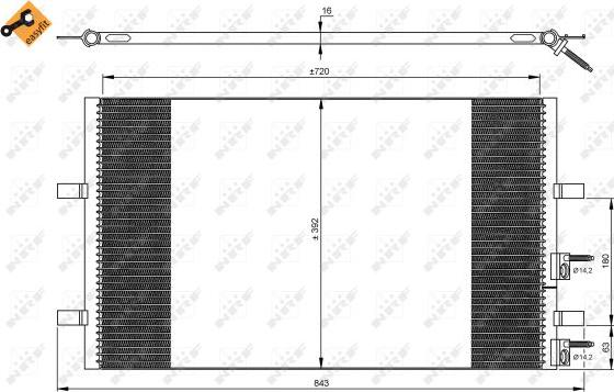 NRF 35846 - Condensator, climatizare parts5.com