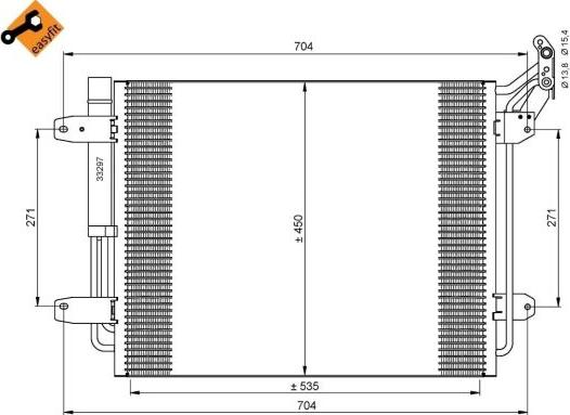 NRF 35848 - Condensador, aire acondicionado parts5.com