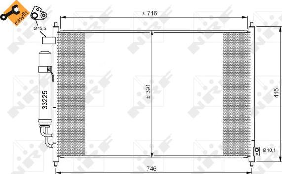 NRF 35867 - Kondenzátor, klíma parts5.com