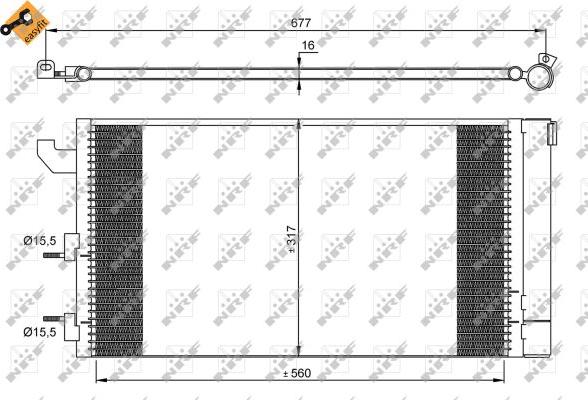 NRF 35883 - Condensador, aire acondicionado parts5.com