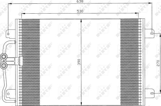 NRF 35832 - Kondenzator, klima-uređaj parts5.com