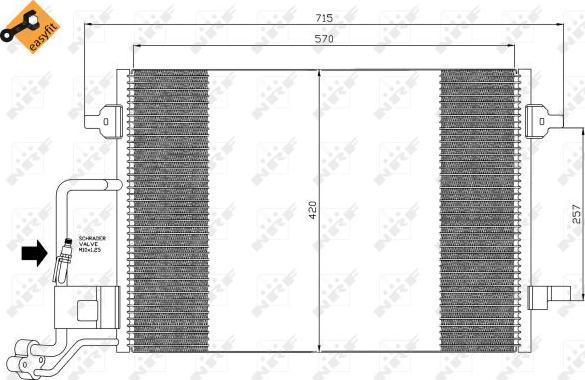 NRF 35359 - Condensador, aire acondicionado parts5.com