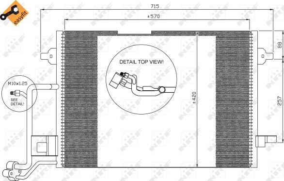 NRF 35308 - Condensador, aire acondicionado parts5.com